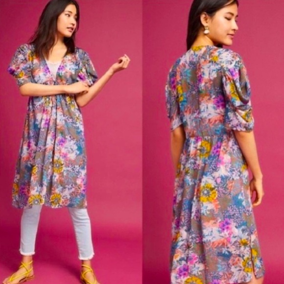 Akemi + Kin Valencia Dress From Anthropologie Floral Sz S - Picture 1 of 16
